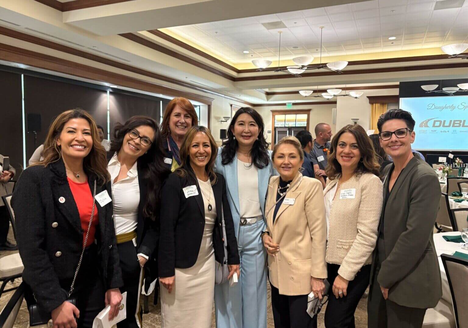 Group photo at event